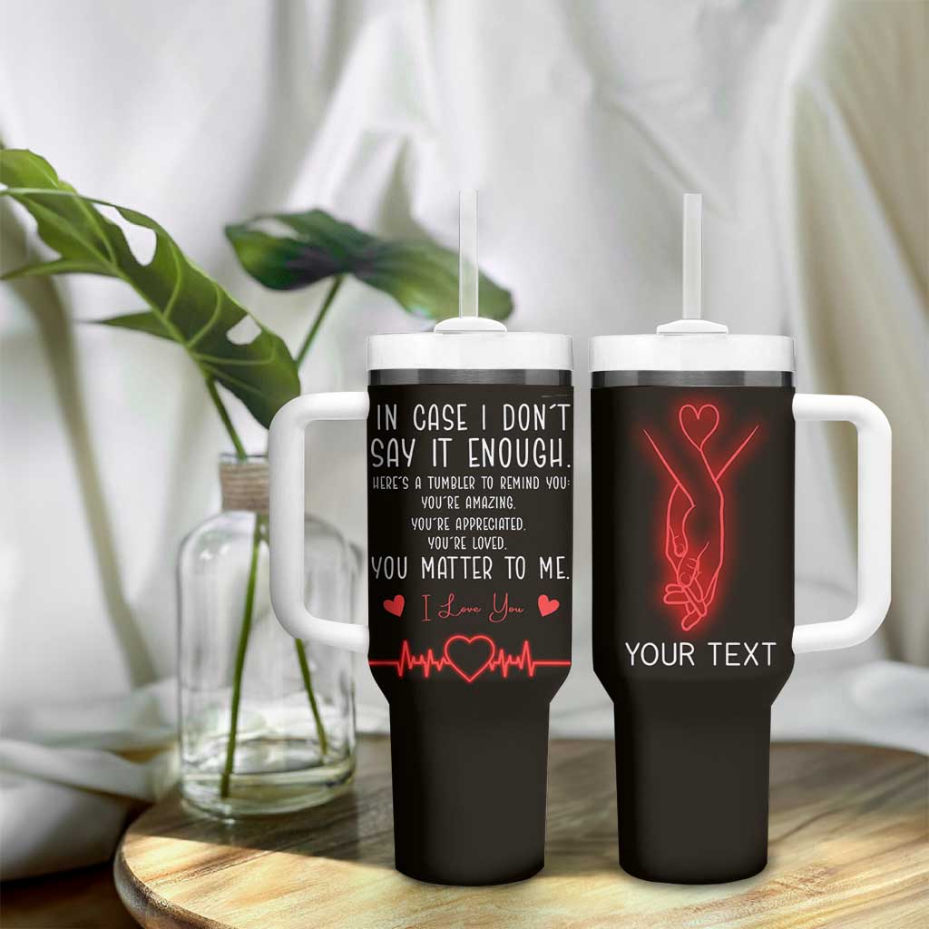 Personalized Love Gifts Tumbler With Handle Custome Name Love Reminder Anniversary Wedding Romantic Gifts