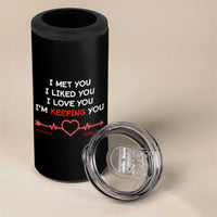 Personalized Love Gifts 4 in 1 Can Cooler Tumbler Custome Name Forever Love Commitment Message