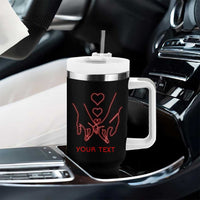 Personalized Love Gifts Tumbler With Handle Custome Name Forever Love Commitment Message