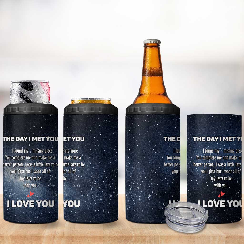 Anniversary Gift for Him Her 4 in 1 Can Cooler Tumbler Love Reminder Anniversary Wedding Romantic Gifts