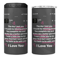 Anniversary Gifts 4 in 1 Can Cooler Tumbler Wedding Valentines Day Gifts For Her Wife