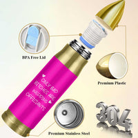 Wedding Officiant Gift Bullet Tumbler Only Bad Bitches Are Wedding Officiants Hot Pink