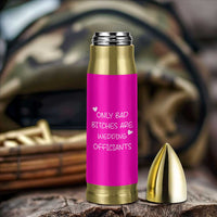 Wedding Officiant Gift Bullet Tumbler Only Bad Bitches Are Wedding Officiants Hot Pink