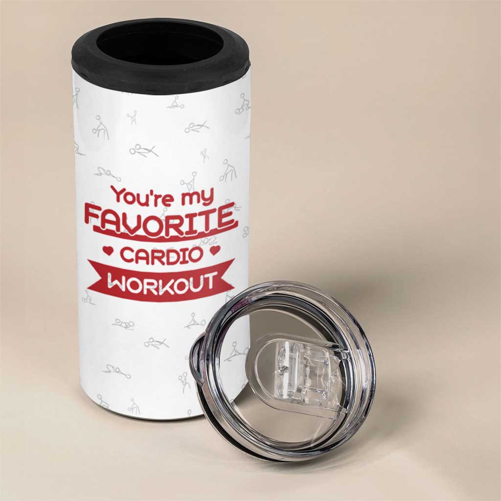 Valentines Gifts for Her 4 in 1 Can Cooler Tumbler You're My Favorite Cardio Workout TB10