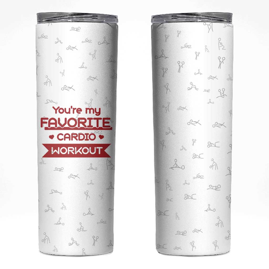 Valentines Gifts for Her Skinny Tumbler You're My Favorite Cardio Workout TB10