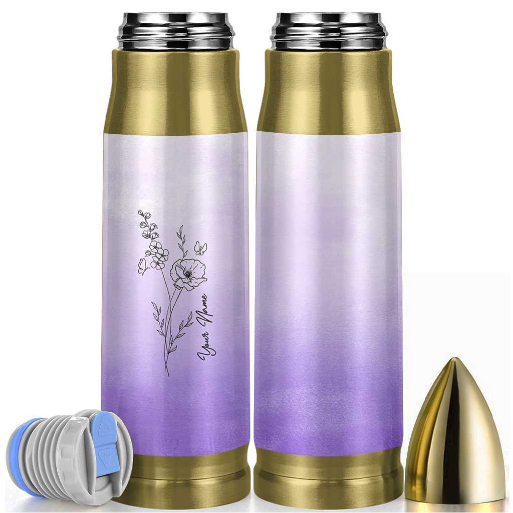 Personalized Gifts for Women Bullet Tumbler Custom Name Wildflower Floral Mothers Day Gift