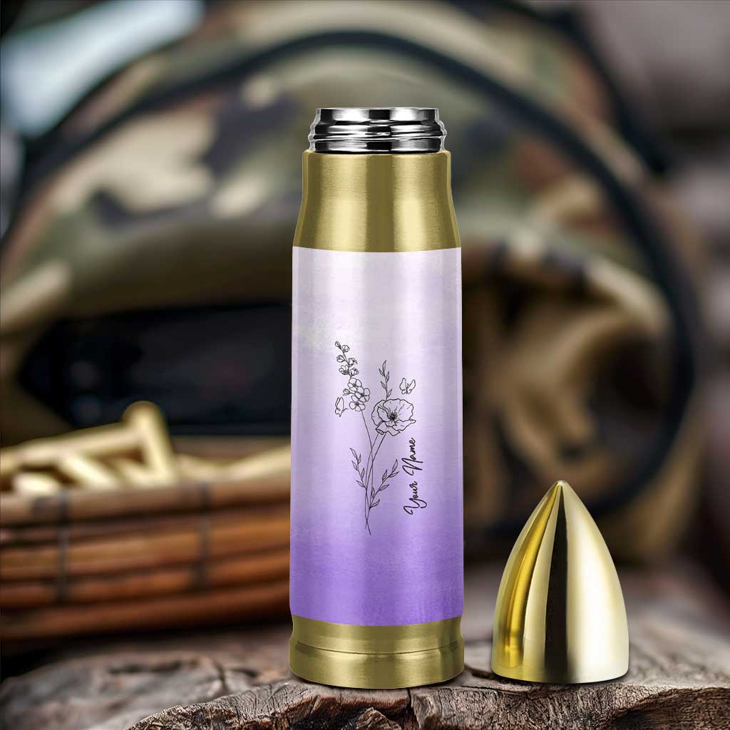 Personalized Gifts for Women Bullet Tumbler Custom Name Wildflower Floral Mothers Day Gift