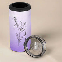 Personalized Gifts for Women 4 in 1 Can Cooler Tumbler Custom Name Wildflower Floral Mothers Day Gift