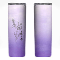 Personalized Gifts for Women Skinny Tumbler Custom Name Wildflower Floral Mothers Day Gift