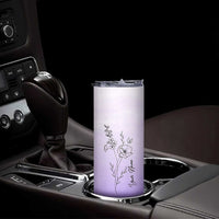 Personalized Gifts for Women Skinny Tumbler Custom Name Wildflower Floral Mothers Day Gift