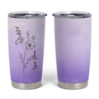 Personalized Gifts for Women Tumbler Cup Custom Name Wildflower Floral Mothers Day Gift