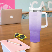 Personalized Gifts for Women Tumbler With Handle Custom Name Wildflower Floral Mothers Day Gift