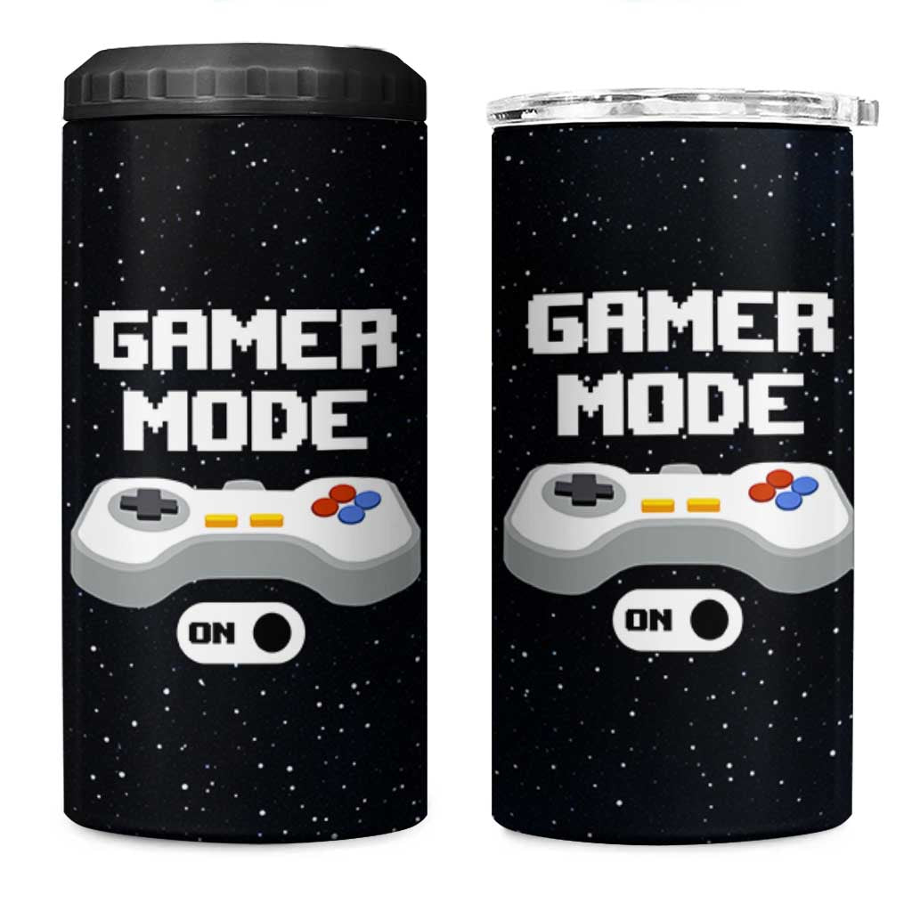 Gaming Gifts 4 in 1 Can Cooler Tumbler Gamer Mode On Video Game