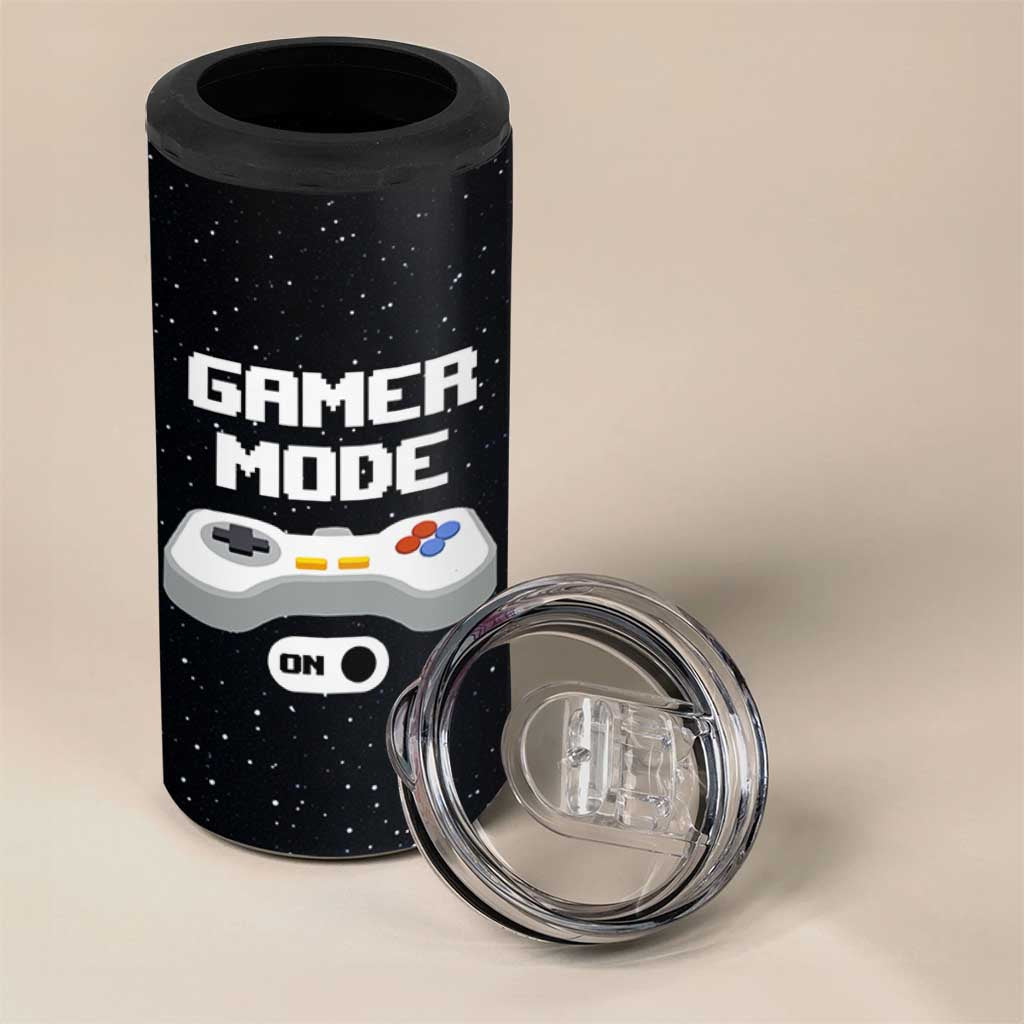 Gaming Gifts 4 in 1 Can Cooler Tumbler Gamer Mode On Video Game