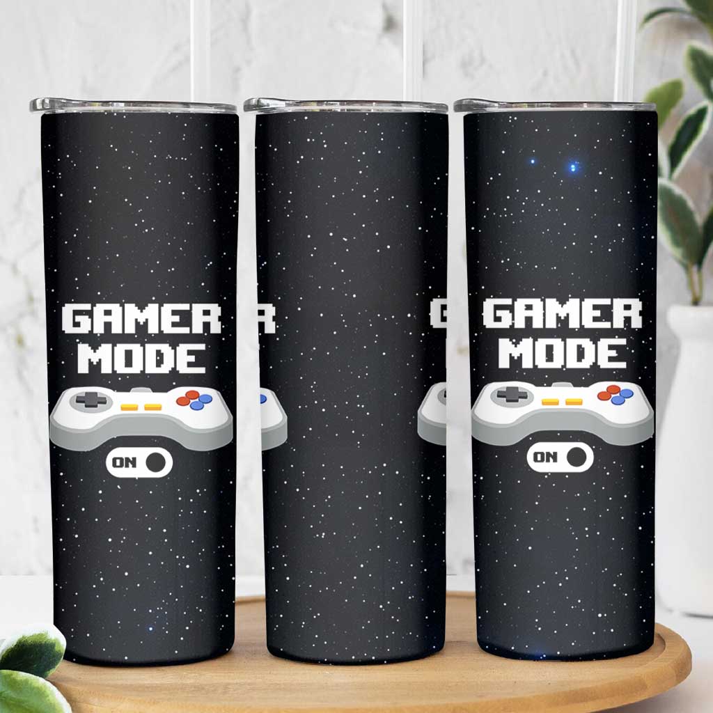 Gaming Gifts Skinny Tumbler Gamer Mode On Video Game