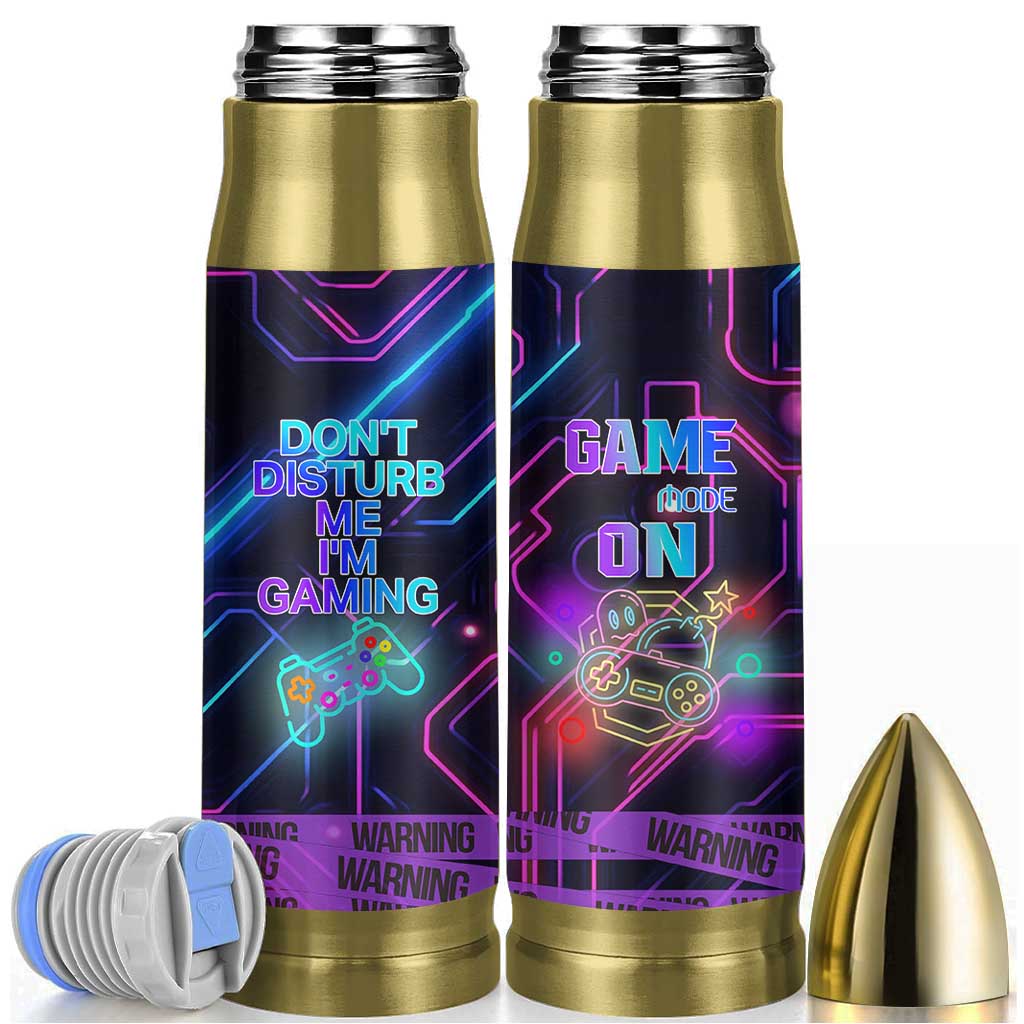 Gaming Gifts Bullet Tumbler Warning Do Not Disturb Im Gaming Video Game Gamer