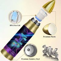 Gaming Gifts Bullet Tumbler Warning Do Not Disturb Im Gaming Video Game Gamer