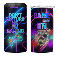 Gaming Gifts 4 in 1 Can Cooler Tumbler Warning Do Not Disturb Im Gaming Video Game Gamer