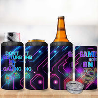 Gaming Gifts 4 in 1 Can Cooler Tumbler Warning Do Not Disturb Im Gaming Video Game Gamer
