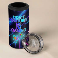 Gaming Gifts 4 in 1 Can Cooler Tumbler Warning Do Not Disturb Im Gaming Video Game Gamer
