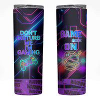 Gaming Gifts Skinny Tumbler Warning Do Not Disturb Im Gaming Video Game Gamer