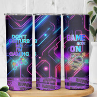 Gaming Gifts Skinny Tumbler Warning Do Not Disturb Im Gaming Video Game Gamer