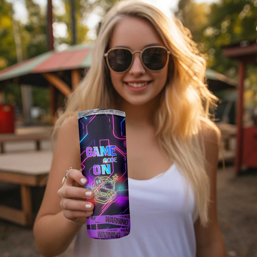 Gaming Gifts Skinny Tumbler Warning Do Not Disturb Im Gaming Video Game Gamer