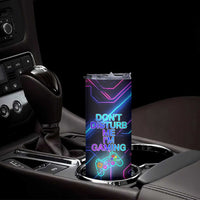 Gaming Gifts Skinny Tumbler Warning Do Not Disturb Im Gaming Video Game Gamer