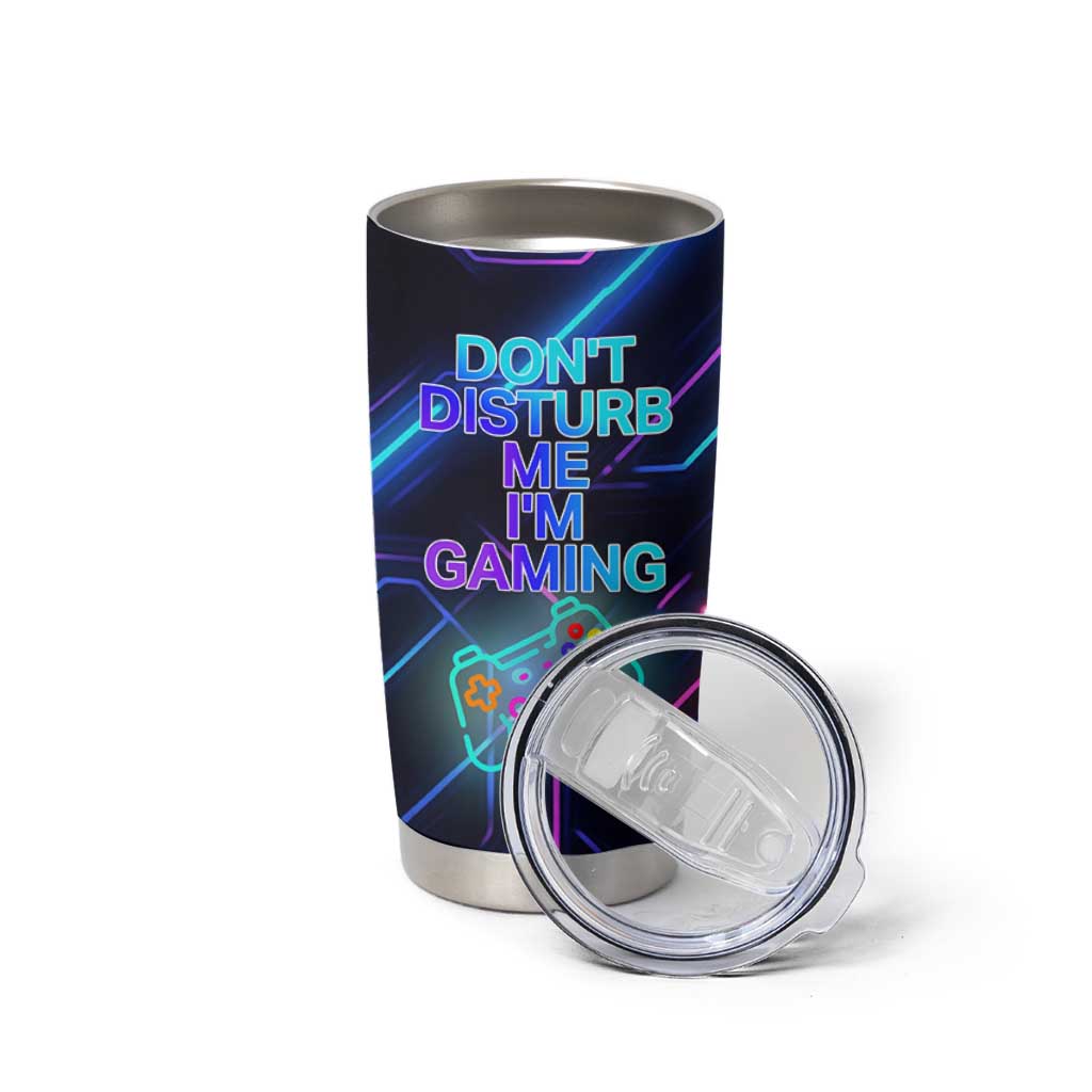 Gaming Gifts Tumbler Cup Warning Do Not Disturb Im Gaming Video Game Gamer