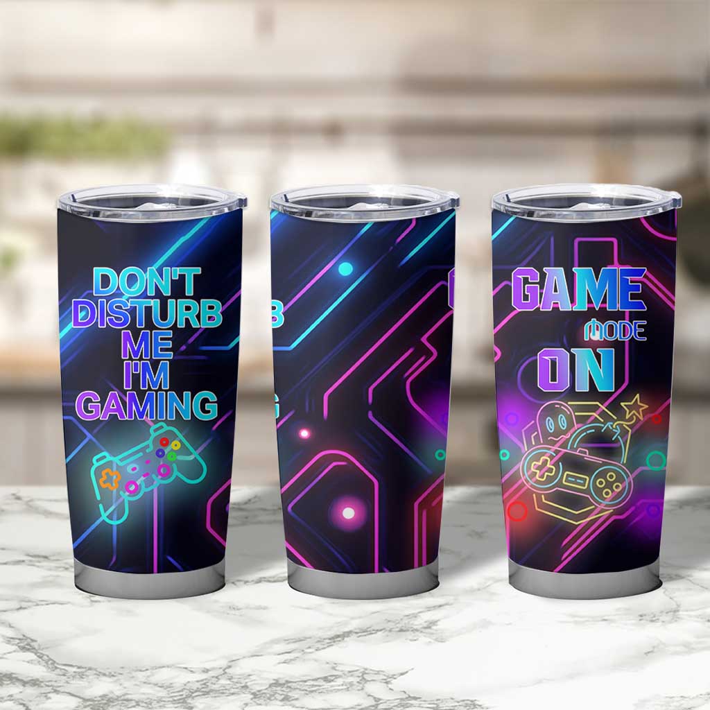 Gaming Gifts Tumbler Cup Warning Do Not Disturb Im Gaming Video Game Gamer