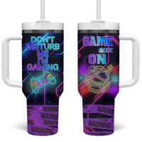 Gaming Gifts Tumbler With Handle Warning Do Not Disturb Im Gaming Video Game Gamer