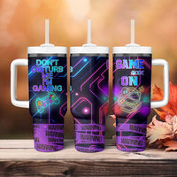 Gaming Gifts Tumbler With Handle Warning Do Not Disturb Im Gaming Video Game Gamer