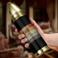 Harris 2024 Bullet Tumbler Peace Love Equality Hope Diversity Human Rights Retro
