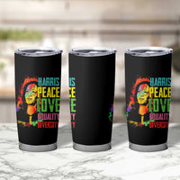 Harris 2024 Madam President Tumbler Cup Peace Love Equality Hope Diversity Human Rights Womens & Gay LGBTQ+ Pride - Wonder Print Shop