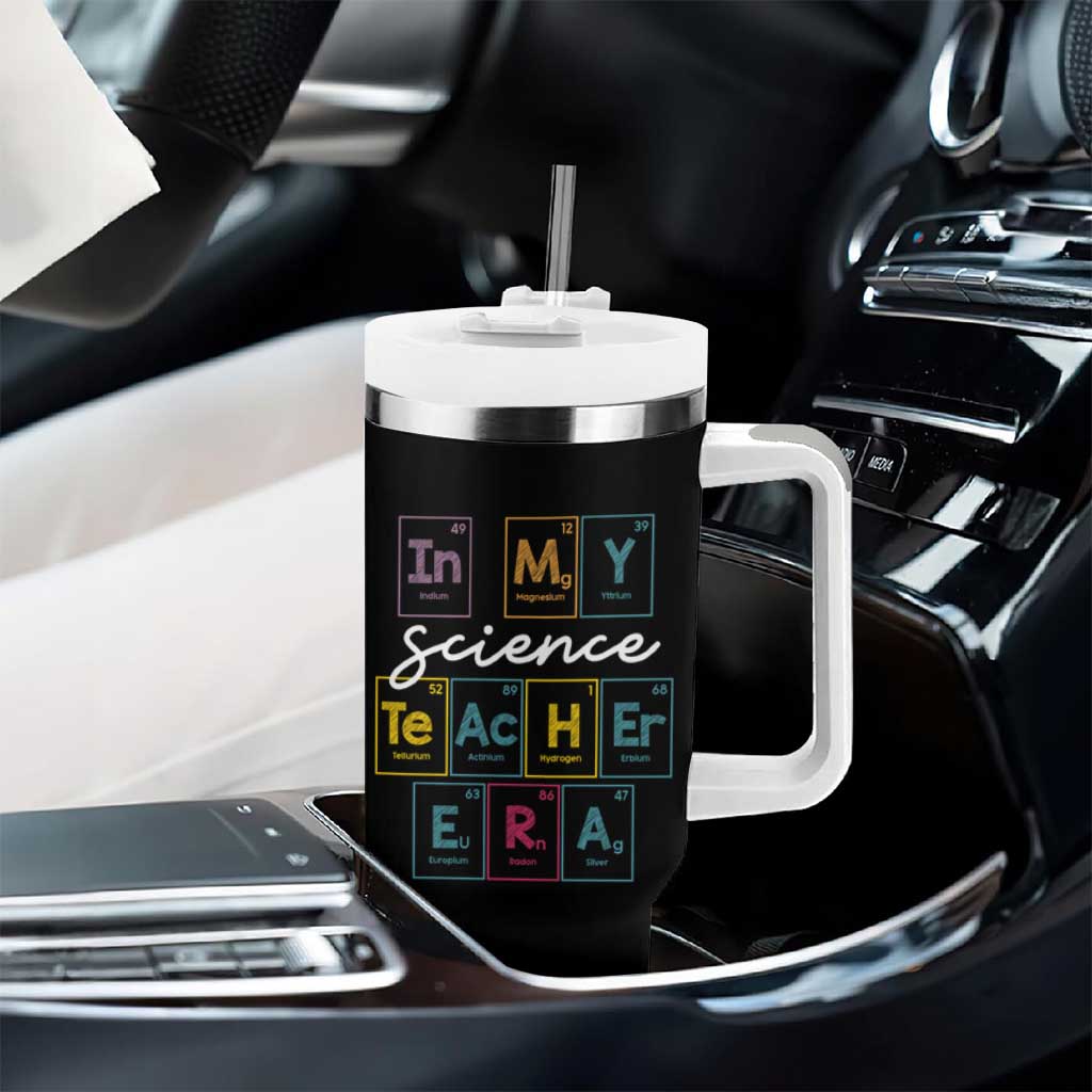 Scientist Teacher Tumbler With Handle Periodic Table Element First Day of School - Wonder Print Shop
