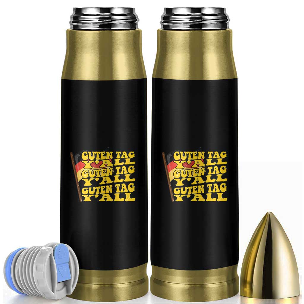 Oktoberfest Bullet Tumbler Prost Guten Tag Y'all Beer Festival German Flag