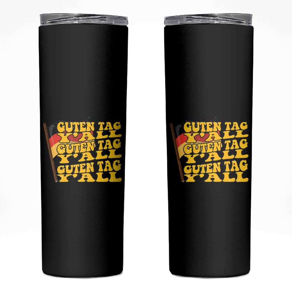Oktoberfest German Flag Skinny Tumbler Prost Guten Tag Y'all Beer Festival - Wonder Print Shop