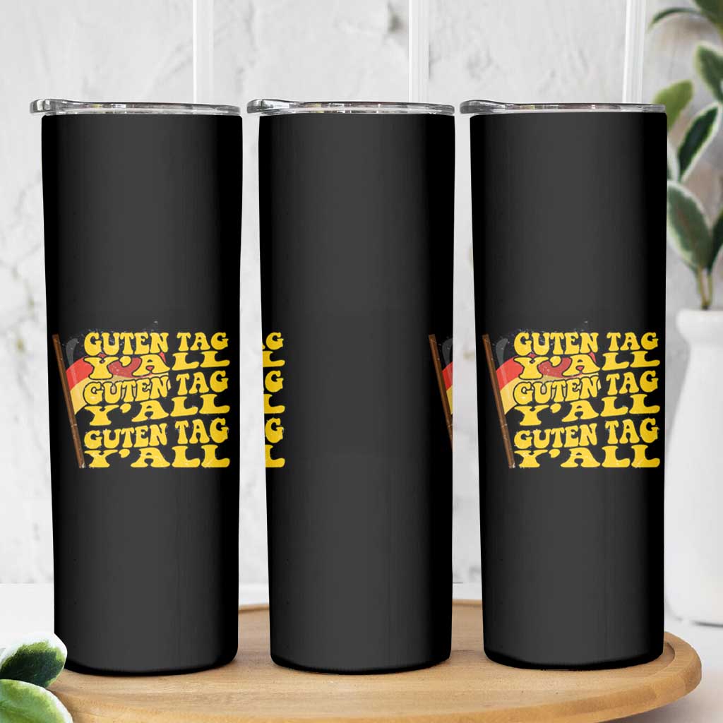 Oktoberfest German Flag Skinny Tumbler Prost Guten Tag Y'all Beer Festival - Wonder Print Shop