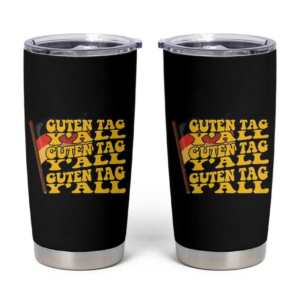 Oktoberfest German Flag Tumbler Cup Prost Guten Tag Y'all Beer Festival - Wonder Print Shop