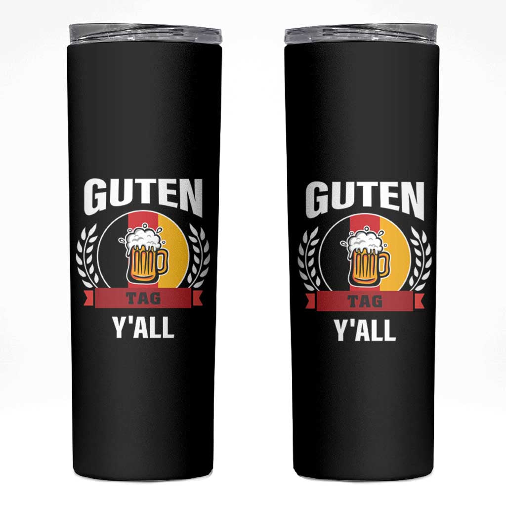 Oktoberfest German Flag Skinny Tumbler Prost Guten Tag Y'all Beer Festival - Wonder Print Shop