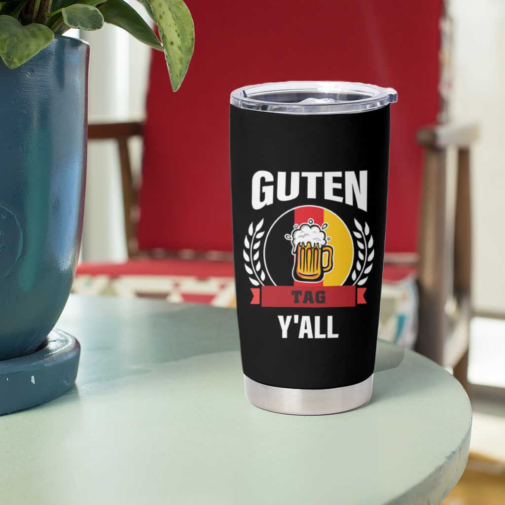 Oktoberfest German Flag Tumbler Cup Prost Guten Tag Y'all Beer Festival - Wonder Print Shop
