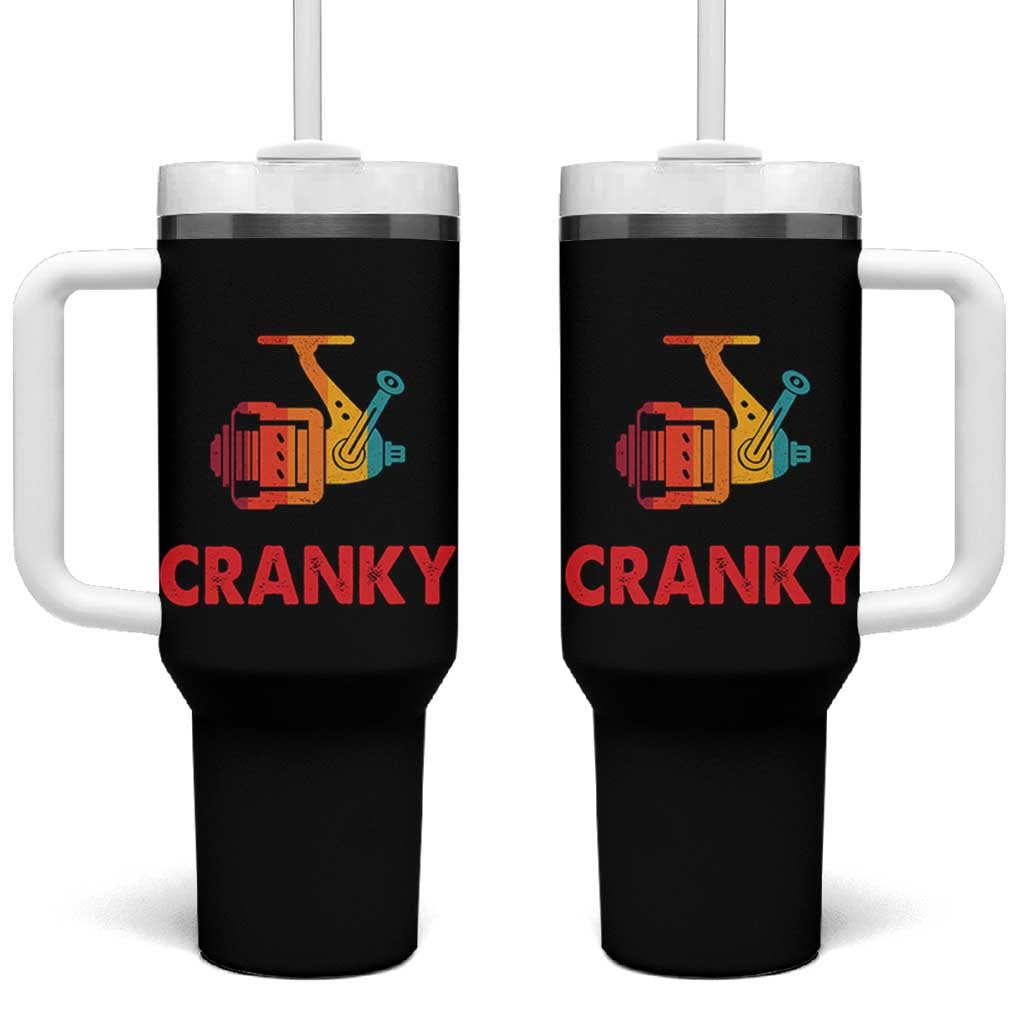 Crankbait Fishing Lure Tumbler With Handle Cranky Funny Gift For Fisherman