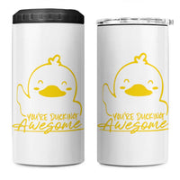 Thank You Gifts 4 in 1 Can Cooler Tumbler Emotional Positive Support Funny Duck Positive Inspirational Gifts
