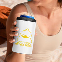 Thank You Gifts 4 in 1 Can Cooler Tumbler Emotional Positive Support Funny Duck Positive Inspirational Gifts