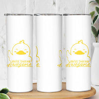 Thank You Gifts Skinny Tumbler Emotional Positive Support Funny Duck Positive Inspirational Gifts