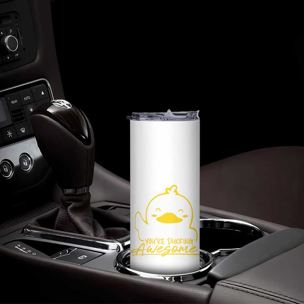 Thank You Gifts Skinny Tumbler Emotional Positive Support Funny Duck Positive Inspirational Gifts