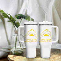 Thank You Gifts Tumbler With Handle Emotional Positive Support Funny Duck Positive Inspirational Gifts