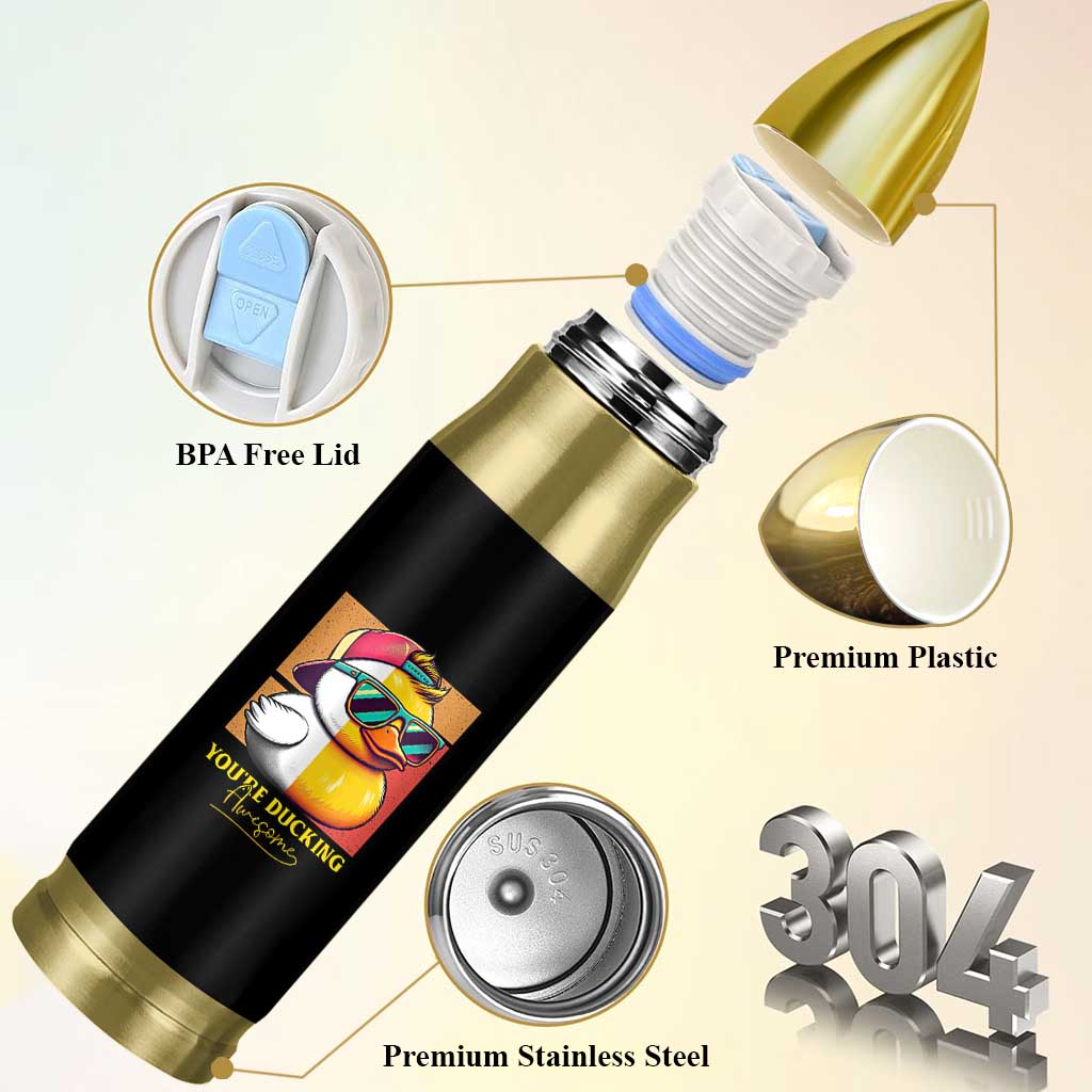 Inspirational Gifts Bullet Tumbler Emotional Positive Support Funny Duck Positive Thank You Gifts
