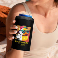 Inspirational Gifts 4 in 1 Can Cooler Tumbler Emotional Positive Support Funny Duck Positive Thank You Gifts