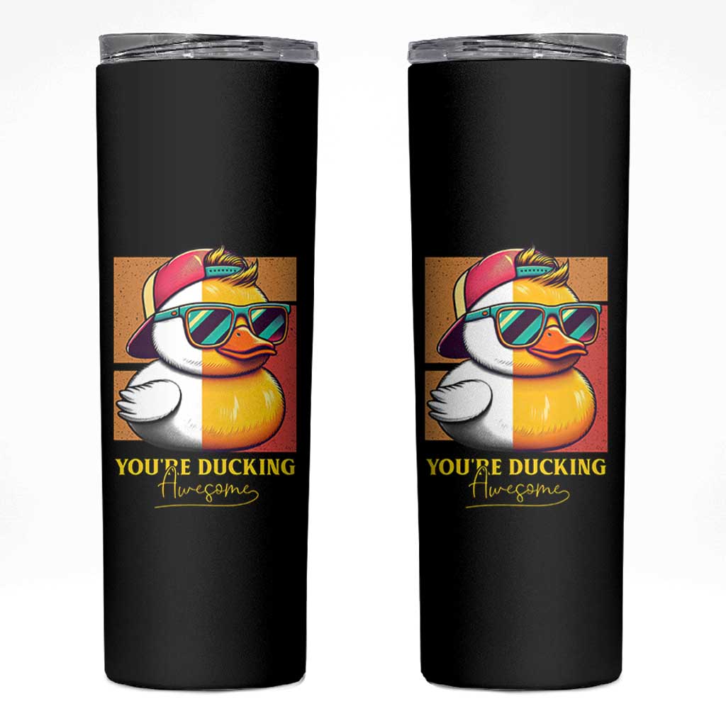 Inspirational Gifts Skinny Tumbler Emotional Positive Support Funny Duck Positive Thank You Gifts